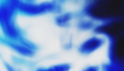 Blue White Grain Texture Background. Modern Noise Effect and Blurred Background. Abstract Gradient Color, Retro Film Grainy Blur Design for Template, Poster, Cover, Banner. Rough grunge grain noise.