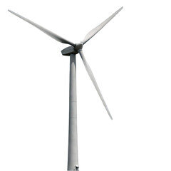 Eolic generator. Renewable energy concept. International Clean Energy Day.Environmental awareness and promotion.
