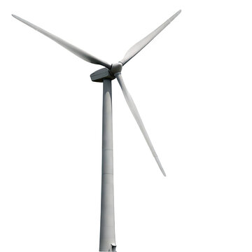 Eolic generator. Renewable energy concept. International Clean Energy Day.Environmental awareness and promotion.