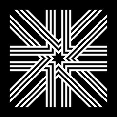 set of geometry pattern background icon logo tattoo. vector illustration.