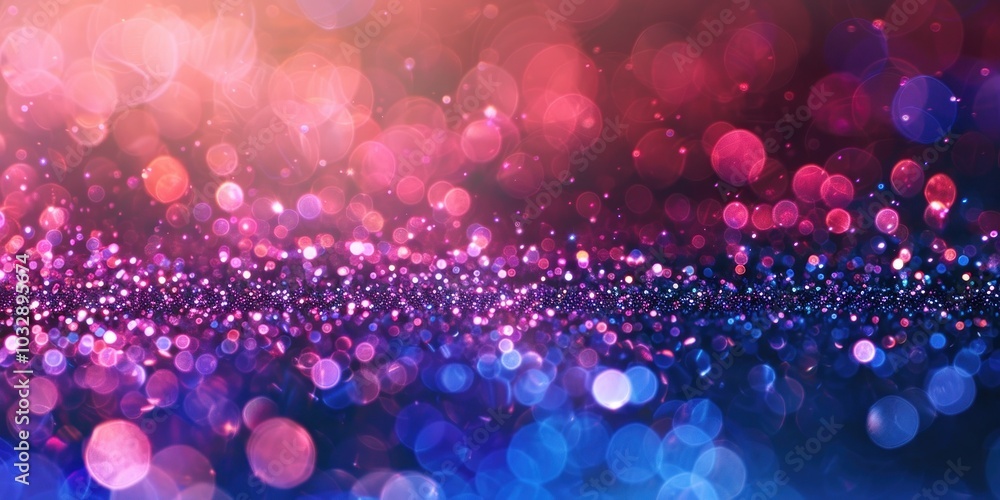 Poster an enchanting abstract background features glittering particles shimmering in a vibrant mix of color
