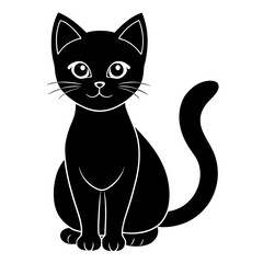 black and white cats