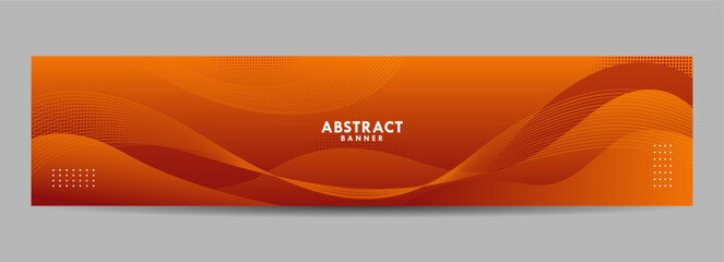 Abstract Orange Fluid Background Template. Modern background design. Gradient color. Liquid form composition. Suitable for banner designs