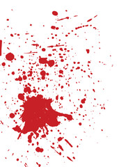 Red Blood Splash Vector Illustration