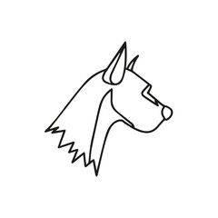 Dog icon symbol vector image illustration
