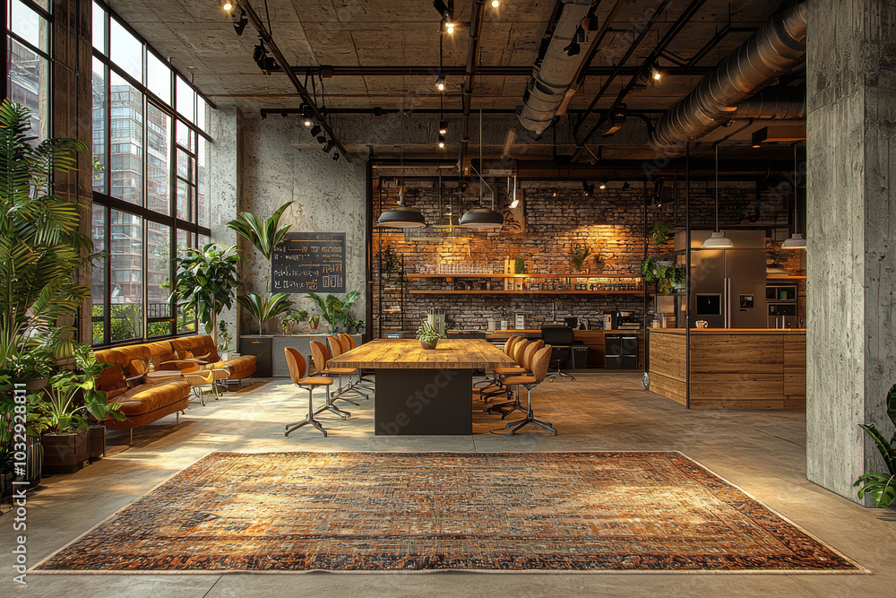Aufkleber photos of coworking spaces with diverse teams collaborating foster a sense of inclusion in modern wo