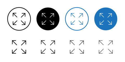 Full size icon Flat fill set collection