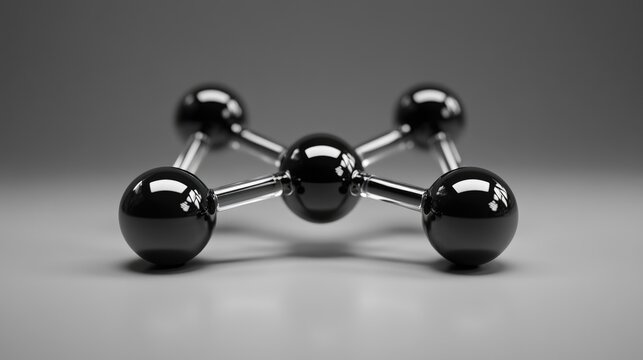 3D Atomic Structure Molecule Model