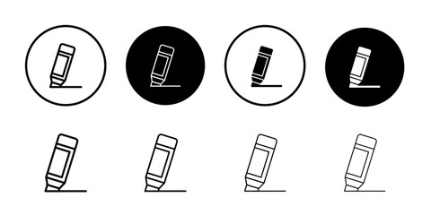Highlighter icon Flat fill set collection