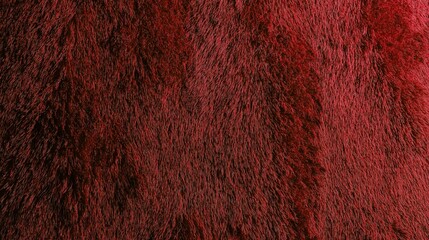 Rich red textured fur surface with depth and warm tones.