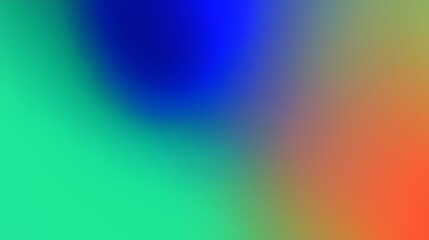 Vibrant gradient: blue, green, and red abstract backdrop.