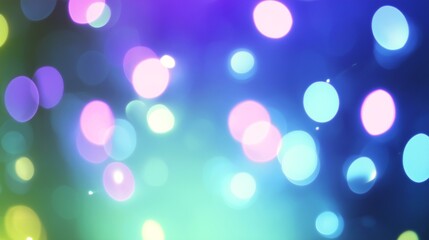 Obraz premium Vibrant bokeh lights in blue and purple hues for modern design inspiration.