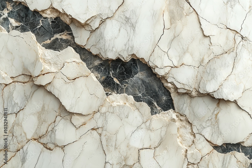 Poster elegant marble surface with intricate patterns and contrasting black veins, perfect for any design p