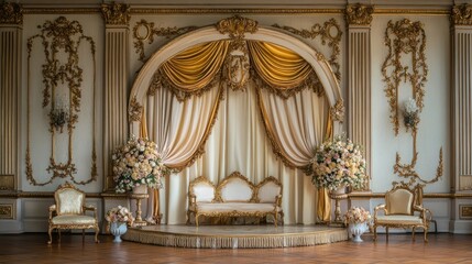 Elegant Vintage Interior with Ornate Decorations