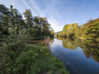 Landscape of Iskar river near Pancharevo lake, Bulgaria