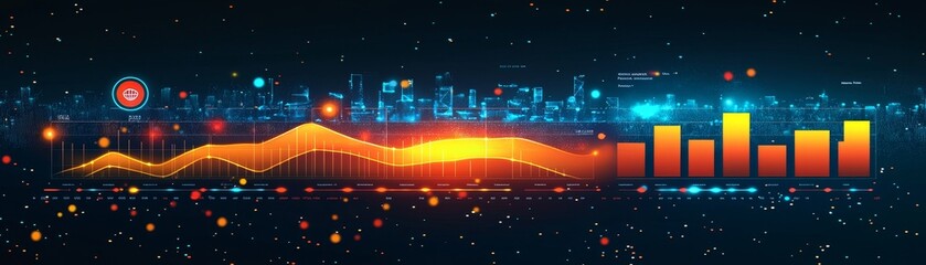 Fototapeta premium Colorful Design Showcasing Modern Project Management