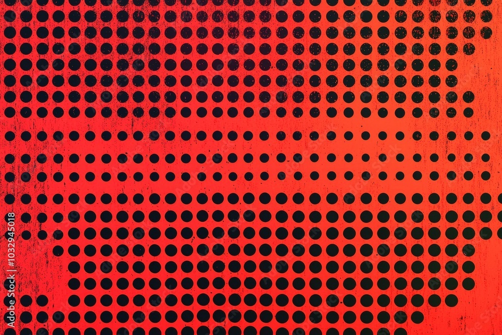 Aufkleber vibrant gradient pattern with bold dots illuminated under soft light in abstract design