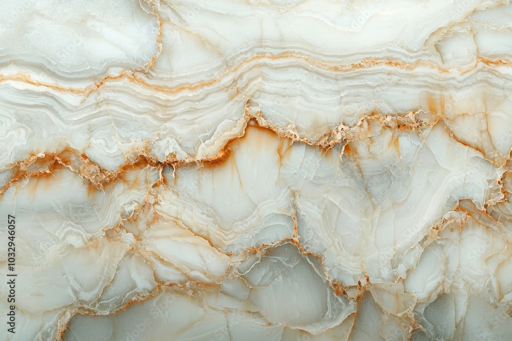 Poster natural stone surface featuring intricate patterns of gray and orange hues with smooth textures in c