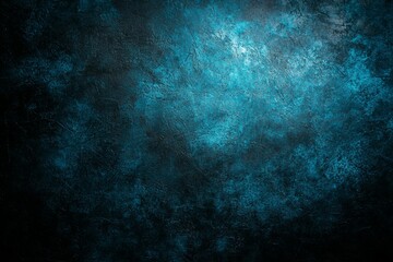 Naklejka premium Vibrant abstract texture featuring deep blue hues and dramatic light variations in a dark background