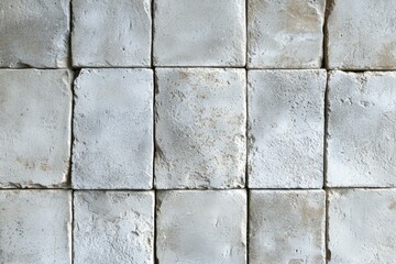 Textured concrete tiles arranged neatly on a flat surface in natural light, showcasing subtle color variations