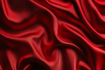 Fototapeta premium A red fabric with a wave pattern