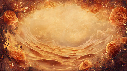 Swirling Desert Tarot Card Background Design