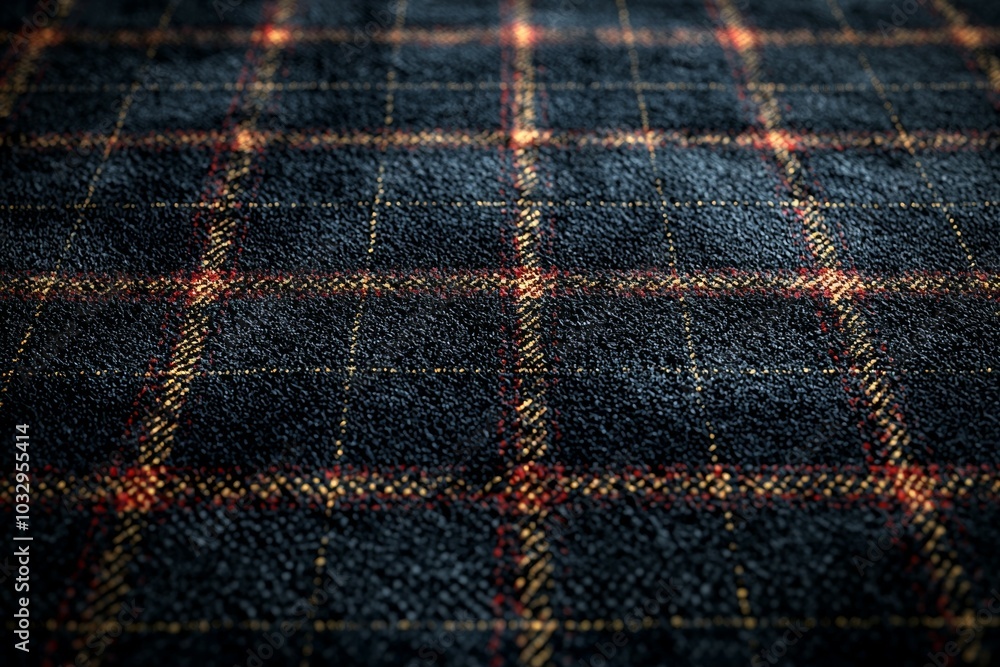 Poster a close up of a checkered floor with a red and yellow pattern