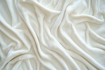 Obraz premium A white blanket with a pattern of white lines