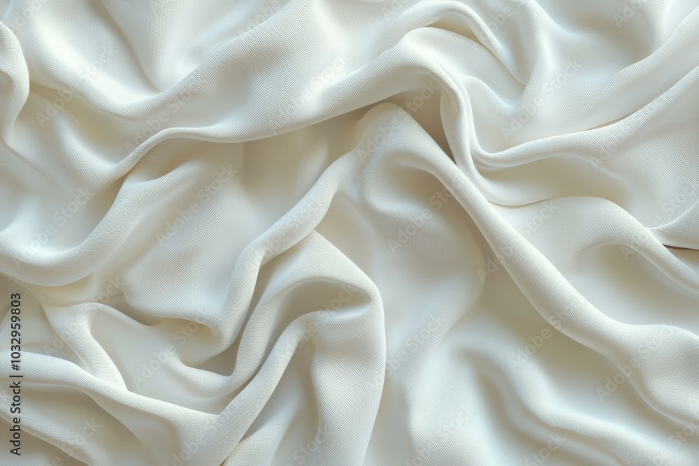 Poster a white fabric with a pattern of lines and dots