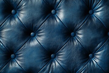 Fototapeta premium A blue leather surface with a pattern of dots