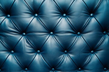 Fototapeta premium A blue leather surface with a pattern of diamonds