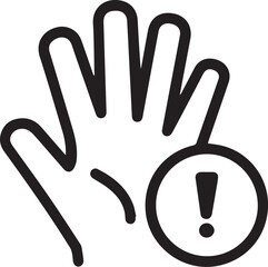 Warning signal icon symbol vector image
