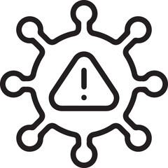 Warning signal icon symbol vector image
