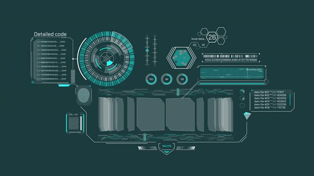 Infographic animation about biometric data management system