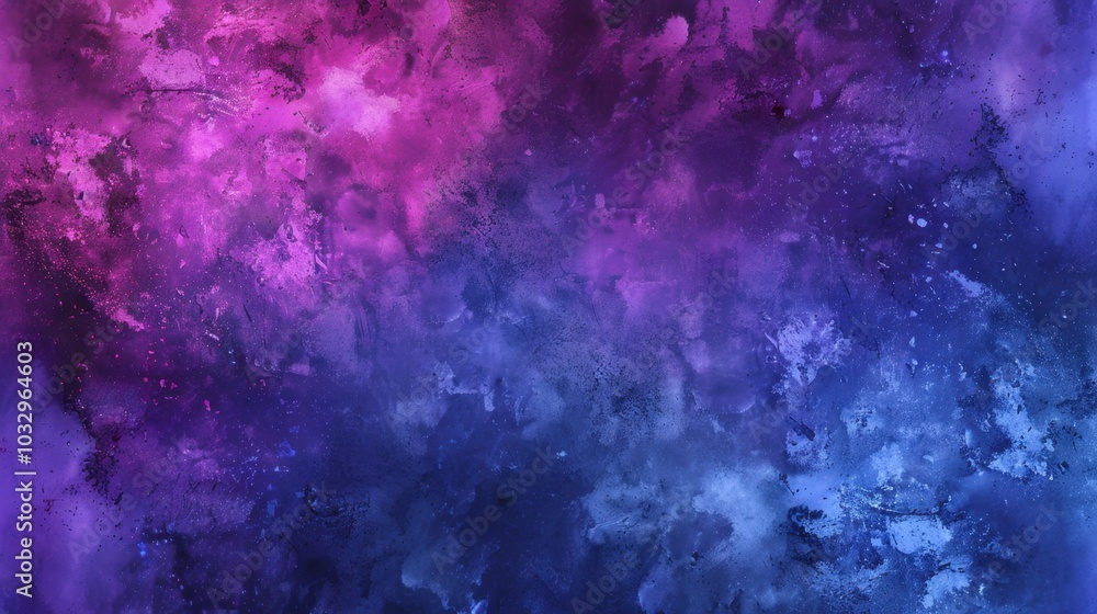 Poster Vibrant Abstract Background in Purple and Blue Shades