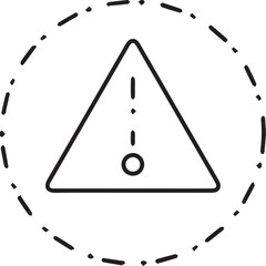 Warning signal icon symbol vector image
