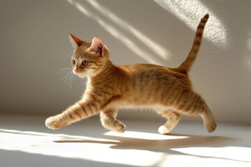 Orange Tabby Cat in Sunshine