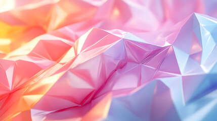 Elegant Abstract Pastel Background Showcasing Refined Low Poly Design for Modern Art Projects