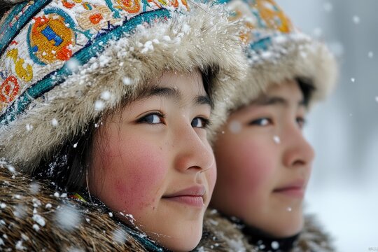 Chukchi heritage, indigenous community in harsh Arctic landscapes, preserving unique traditions, languages, customs that reflect deep connection to land, resilient spirit amidst changing environments.