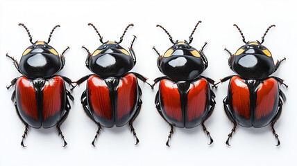 Obraz premium Beetle insect isolated on a white background