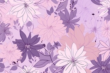 Fototapeta premium seamless floral pattern