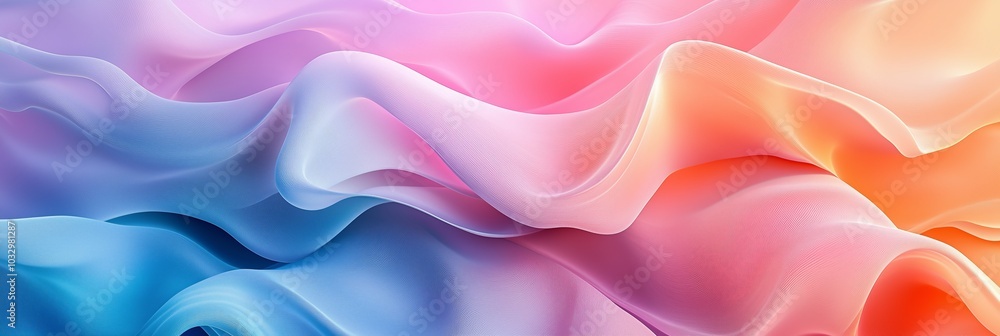 Poster abstract background with colorful waves, seamless pattern, vector illustration in the style of paste
