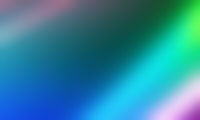 Abstract blurred background image of blue, green, purple colors gradient used as an illustration. Designing posters or advertisements.