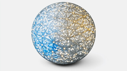 abstract innovative cyber security network, using interconnected nodes to represent business partnerships on the Smart digital Innovation city with connection network reciprocity over the smart city