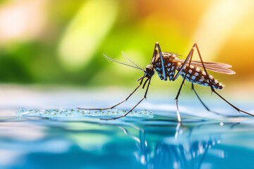 Mosquitoes in Serene Settings