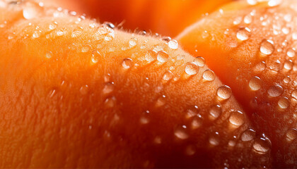 Extreme realistic macro photo of Fuzzy Freshness Apricot Skin Design.jpeg