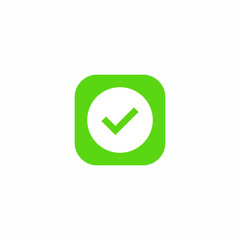 check mark icon sign vector