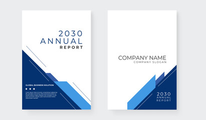 Geometrical annual report templates