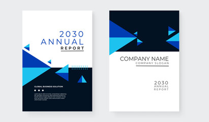 Abstract annual report 2030 templates