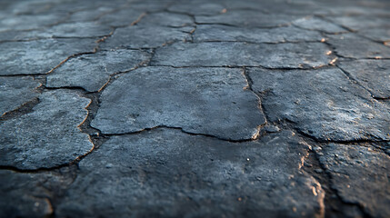 Cracked Stone Surface - Realistic Background Image